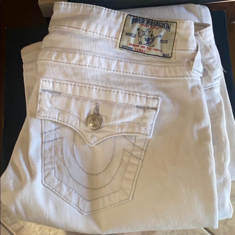 White true religion jeans